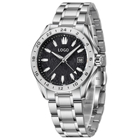 2025 Offre Spéciale saphir verre étanche montre automatique pour hommes 40mm désert Texture GMT montre mécanique automatique ajouter Logo