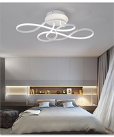 Plafonnier Led en forme d'une chambre à coucher, design nordique moderne et simpliste, luminaire décoratif de plafond, idéal pour un salon