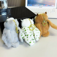 Nouveau Porte-clés Pendentif Hibou en Peluche, Mini Poupée avec Rembourrage en Polyester et Coton PP, Décoration de Sac, Poupée pour Machine à Pinces, Vente en Gros