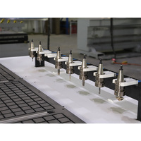 Fraiseuse CNC de meubles en bois d'aluminium à arbre rotatif à quatre axes avec changement d'outil automatique
