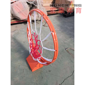 Aro de Baloncesto de Hierro Económico con Red, Certificado por la FIBA, Duradero, Color <span class=keywords><strong>Naranja</strong></span>, para Uso en Interiores/Exteriores - Product Image 3