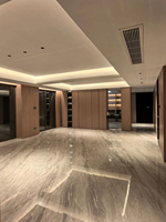 Panneau en aluminium alvéolaire à texture de grain de bois, ignifuge, isolant, durable, décoration murale intérieure pour hôtels et écoles