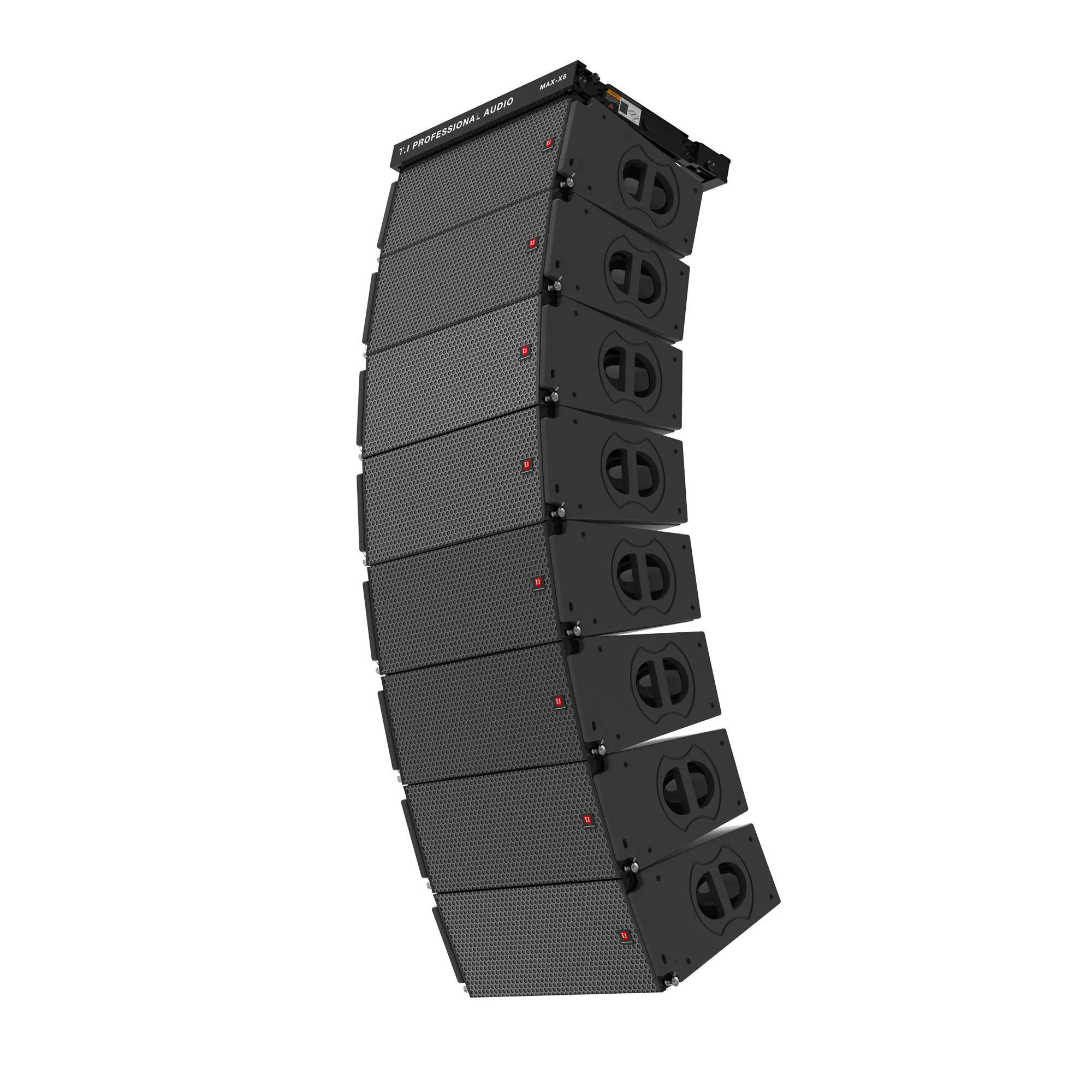 Speaker Sistem Line Array Tahan Air MAX6 Dual 6 Inci Speaker Line Array Akustik Profesional Dalam dan Luar Ruangan