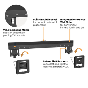 Soporte de Pared para TV Ultra Delgado y de Perfil Bajo con Micro-Gap para la Mayoría de los <span class=keywords><strong>Televisores</strong></span> Grandes de <span class=keywords><strong>37</strong></span> a 86 <span class=keywords><strong>Pulgadas</strong></span> - Product Image 3