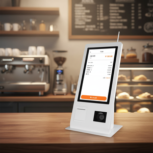 เครื่องบันทึกเงินสดแบบคีออสก์บริการตนเองพร้อมซอฟต์แวร์ SDK ขนาด 15.6 นิ้ว สำหรับร้านอาหารและอื่นๆ ระบบออลอินวัน ซูเปอร์ - Product Image 1