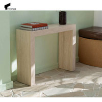 Tostone Riz Naturel Blanc Travertin Naturel Entrée Console Table Intérieurs Meubles pour Entrée Salon Maison Villa