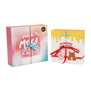 Cajas de Regalo de Cartón Rígido con Logotipo Personalizado, Cajas de Embalaje Magnéticas Reciclables con Cinta para Calendario de Adviento - Product Image 3