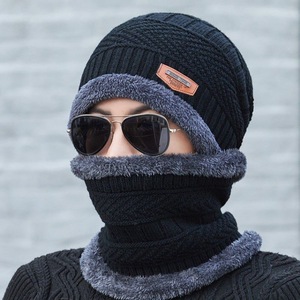Gorro de Punto Grueso de Invierno <span class=keywords><strong>para</strong></span> <span class=keywords><strong>Hombre</strong></span>, Gorro de Terciopelo Cálido con Cuello Integrado, Grueso, Cortavientos y Resistente al Frío <span class=keywords><strong>para</strong></span> Mujer - Product Image 3
