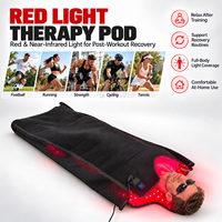 Couverture de luminothérapie rouge intégrale 660nm 850nm, tapis LED infrarouge proche, sac de couchage pour soulagement de la douleur à domicile