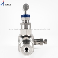Vanne de jauge à filetage mâle à femelle en acier inoxydable 6000psi 1/2 "NPT vanne à aiguille de corps d'extension de retard