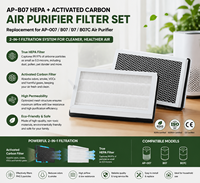 Filtres à charbon actif pour purificateurs d'air MA15/MA25/MA40 - Haute perméabilité, écologiques, compatibles avec les modèles domestiques