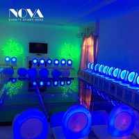 Panneau lumineux de danse en verre trempé, Portable, éclairage Led 3d, pour Dj Disco, 1 pièce