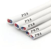 300V/500V H05VV-F PVC Massivkupfer 2-adriges Flachkabel Feuerfestes Flammhemmendes Kabel für Hausverkabelung und Kraftwerke