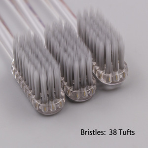 Cepillo de Dientes Personalizado con Mango Transparente de PETG y Cerdas Suaves de Nailon para Uso Doméstico en Adultos - Product Image 5