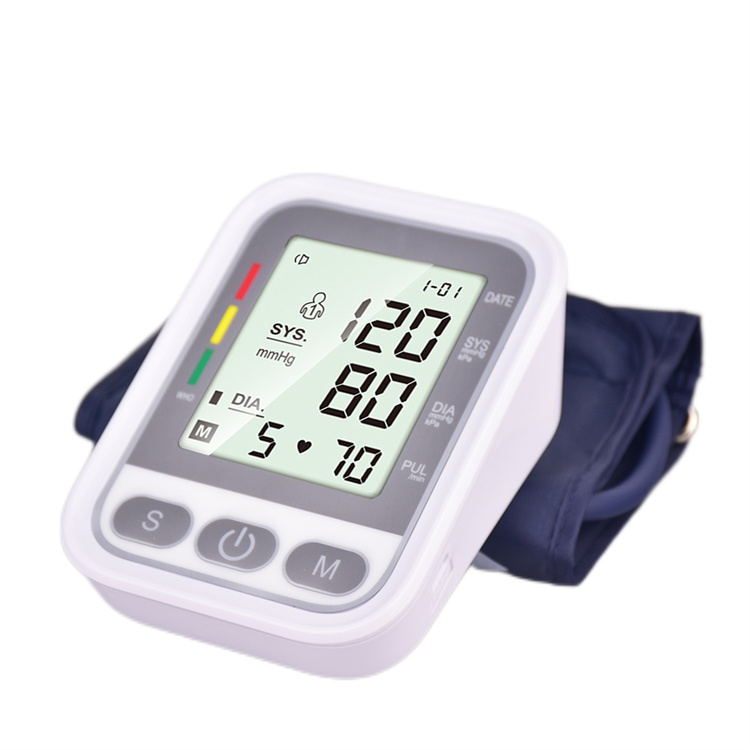 Tensiómetro automático para la parte superior del brazo, Monitor LCD Digital de presión arterial, OEM ODM