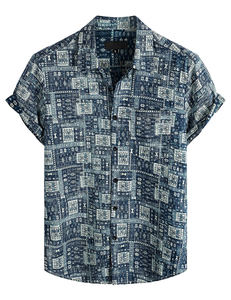 Magliette hawaiane in cotone per le vacanze personalizzate magliette hawaiane Casual da <span class=keywords><strong>spiaggia</strong></span> - Product Image 4