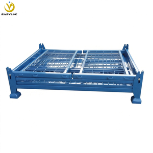 Gabbia per Pallet in Metallo Resistente Yilian, Grande Dimensione, Mobile, Impilabile per Carrelli Elevatori, Vendita Calda per Magazzini Industriali - Product Image 2