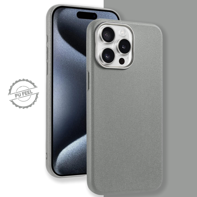 Leather Simple Thin Style Solid Color PU Fashion Phone Case for iPhone 18 Pro Max 17 16 14 13 12 Shockproof TPU Silicone Cover