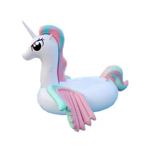 Rainbow Giant Inflatable Pegasus Horse Pool Float for Adults