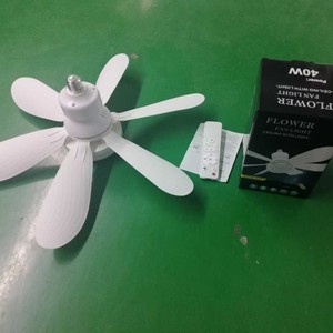 Flower Fan <b>Light</b> 40W LED <b>Ceiling</b> Mount With <b>Remote</b> <b>Control</b> Flush Mount Plastic Blade 32-48 Inches - Product Image 2