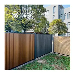 Pabrik instalasi mudah penjualan langsung mode baru desain tahan air retak tahan dekorasi halaman taman menyarankan panel pagar