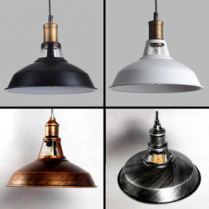 Suspension luminaire pour salons de coiffure, restaurants, magasins de vêtements, tables à manger, comptoirs de bar, luminaires à tête unique de type couvercle de pot, et R - Product Image 2