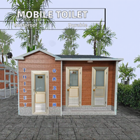 Toilettes publiques mobiles de construction moderne pour les attractions touristiques Service longue durée en acier inoxydable antirouille