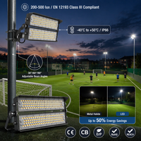 Projecteur LED extérieur étanche IP66 de haute qualité, très populaire, pleine puissance, haute luminosité, de 200W à 1000W, pour stade