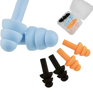 مقابس أذن سيليكون مريحة في السباحة NRR <span class=keywords><strong>29dB</strong></span> للبالغين سدادات أذن دش مائي - Product Image 2