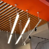 Système de rail de plafond en aluminium pour éclairage commercial LED moderne à 4 fils et 3 phases, CRI 90 3000K/4000K/6000K