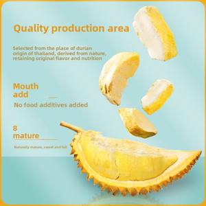 フリーズドライドリアン肉高繊維防腐剤フリー天然スナッククリーミーな味の甘い味シュガーフリーバルク包装 - Product Image 5