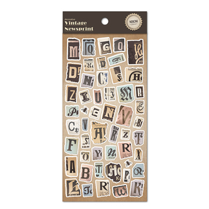 Autocollant Alphabet neboni Vintage en papier, adhésif décoratif personnalisé, pour journal à main - Product Image 1
