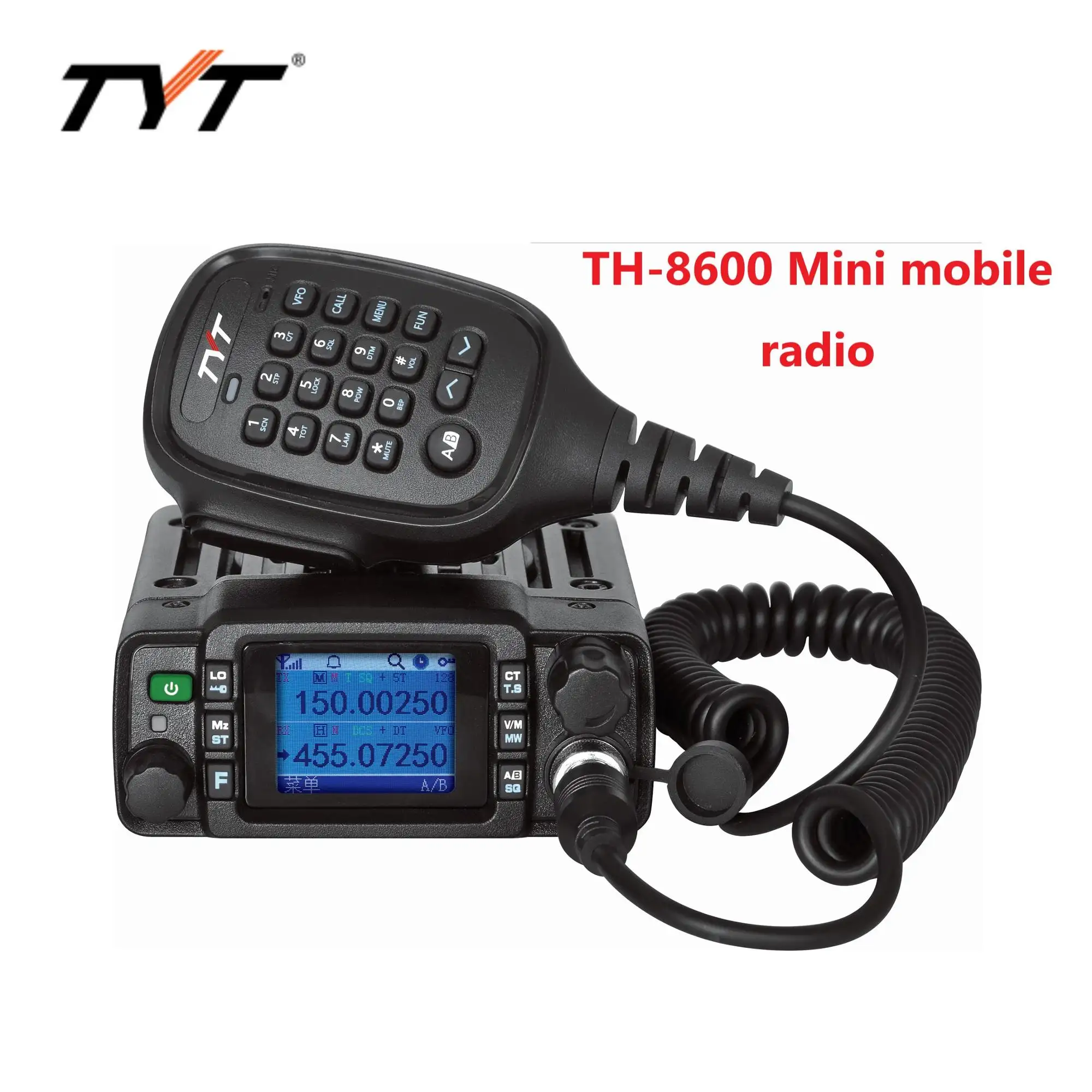 IP67防水ミニカーラジオ25ワットTYT TH-8600デュアルバンドトランシーバーvhf uhf ssb