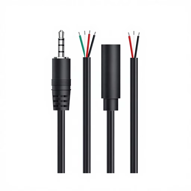 AUX Stereo 3.5mm PVC Jacket Audio Connector Cable Combination Shielding Male-Female for DVD Player