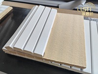 Panneaux de tambours en lattes de bois souples avec des bandes MDF de haute qualité, pliables pour la décoration de meubles ou les murs d'angle intérieurs