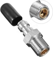 Adaptateur de prise à déconnexion rapide universel 8 mm 1/8\" BSPP filetage mâle raccords en acier inoxydable avec valve