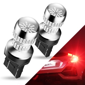 AUXITO T20 7443 7444 54SMD หลอดไฟ LED สัญญาณไฟเลี้ยวด้านหลังสีแดงบริสุทธิ์ซุปเปอร์ไบรท์แพ็ค 2 ชิ้น - Product Image 3