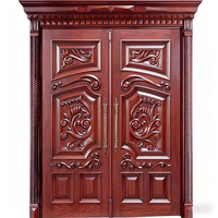 Portes d'église en bois massif de style traditionnel sur mesure, design arqué, étanches, pour usage intérieur, restaurants, hôtels, mosquées, centres commerciaux, halls