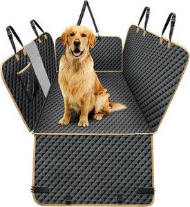 Hunde-Hängematten-Schondecke für die Auto-Rücksitzbank mit Sicherheitsgurt, verstärktem Boden und Sitzbankverlängerung für Hunde, passend für alle Autos - Product Image 3