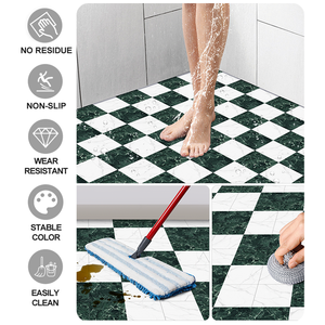 Panneaux <span class=keywords><strong>de</strong></span> revêtement <span class=keywords><strong>de</strong></span> sol imperméables <span class=keywords><strong>de</strong></span> qualité commerciale en gros, applications à fort trafic, carreaux <span class=keywords><strong>de</strong></span> sol autocollants - Product Image 6