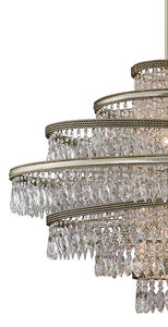 Candelabros de luz led colgante de lujo, candelabro de cristal impermeable para hotel, vestíbulo, lámpara de cobre moderna - Product Image 4