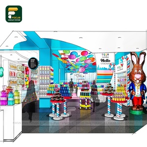 Cửa Hàng Kẹo Hiển Thị Nội Thất Đứng Vòng Gondola Kệ Bán Lẻ Lịch Thi Đấu Sáng Tạo Bán Hàng Giá Tùy Chỉnh Cửa Hàng Hiển Thị Đơn Vị - Product Image 4