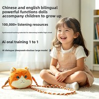 Jouet en peluche intelligent IA pour enfants, bilingue chinois-anglais, avec dialogue interactif, machine de lecture d'histoires pour l'éveil éducatif des bébés de 4 à 6 ans