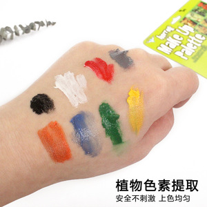 Pintura Facial de 8 Colores para Halloween, a Base de Agua, Fácil de Lavar, Maquillaje de Payaso para Fiestas, Sombra de Ojos para Actuaciones - Product Image 3