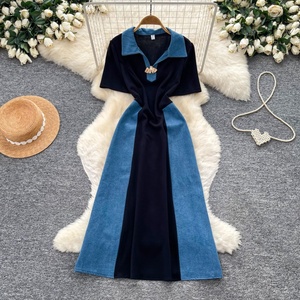 Abito Lungo da Donna Manto 2026 Stile Vintage Hong Kong, Vestito a Linea A che Valorizza la Silhouette, Abbigliamento Casual e Alla Moda per Donne - Product Image 2