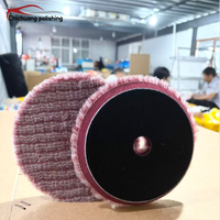 Tampon de finition en laine d'agneau douce de 6 pouces pour l'application de cire et le polissage final en detailing automobile