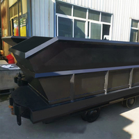 Chariot de transport minier basculant latéralement 1,01T, camion-benne sur rail 0,75m³, espacement des voies 600mm, transport de minerai en tunnel, OEM accepté