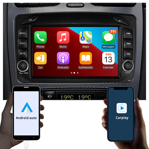 Lecteur DVD de voiture Android 11 HFMidia 7 pouces, navigation GPS 4G, Bluetooth, Carplay pour Mercedes Benz Clk W203 W209 C209, système multimédia - Product Image 3