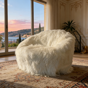 Elegante Poltrona Lounge Ergonomica, Morbido Pouf Oversize, Divano Lazy Bean Bag per Arredamento Soggiorno - Product Image 2
