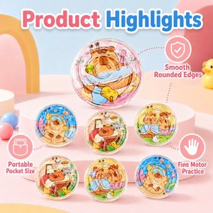 Wholesale Portable Plastic Bead Maze Walking Puzzle Balance Training Toy for Children Educational Gift - Product Image 4
